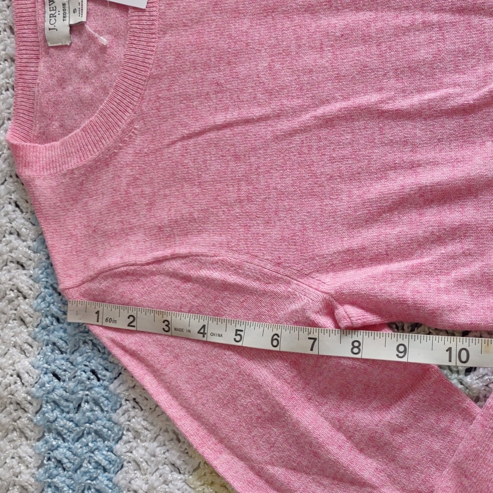 J. Crew Factory Size Small Pink Teddie Sweater - Picture 7 of 9
